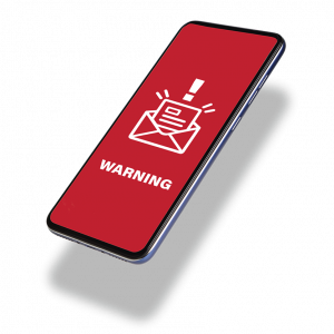 beware of ransomware phone banner